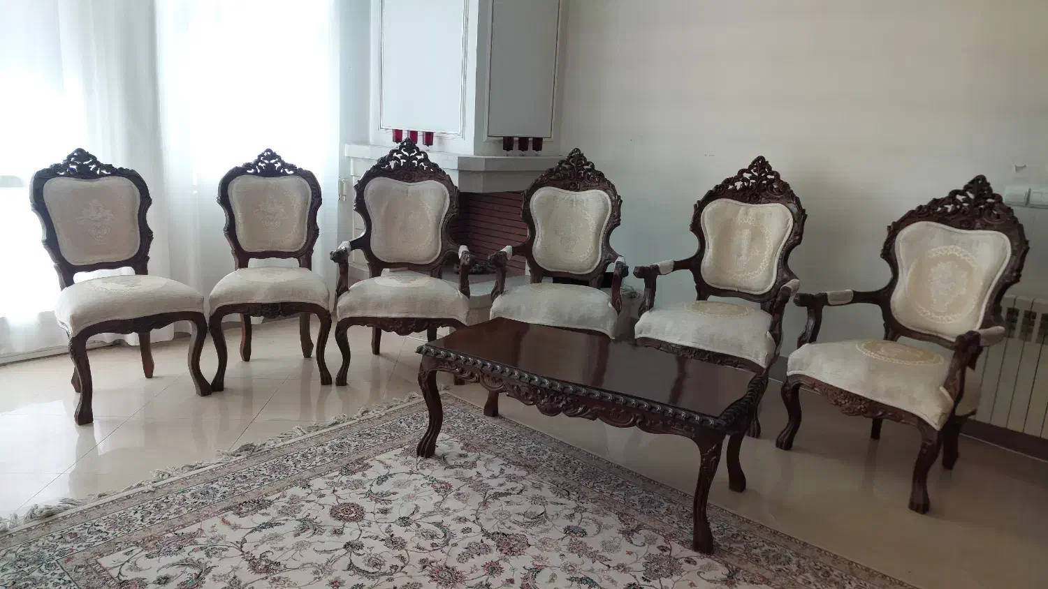 مبلمان سلطنتی ۹نفره|مبلمان خانگی و میز عسلی|اصفهان, جلفا|دیوار