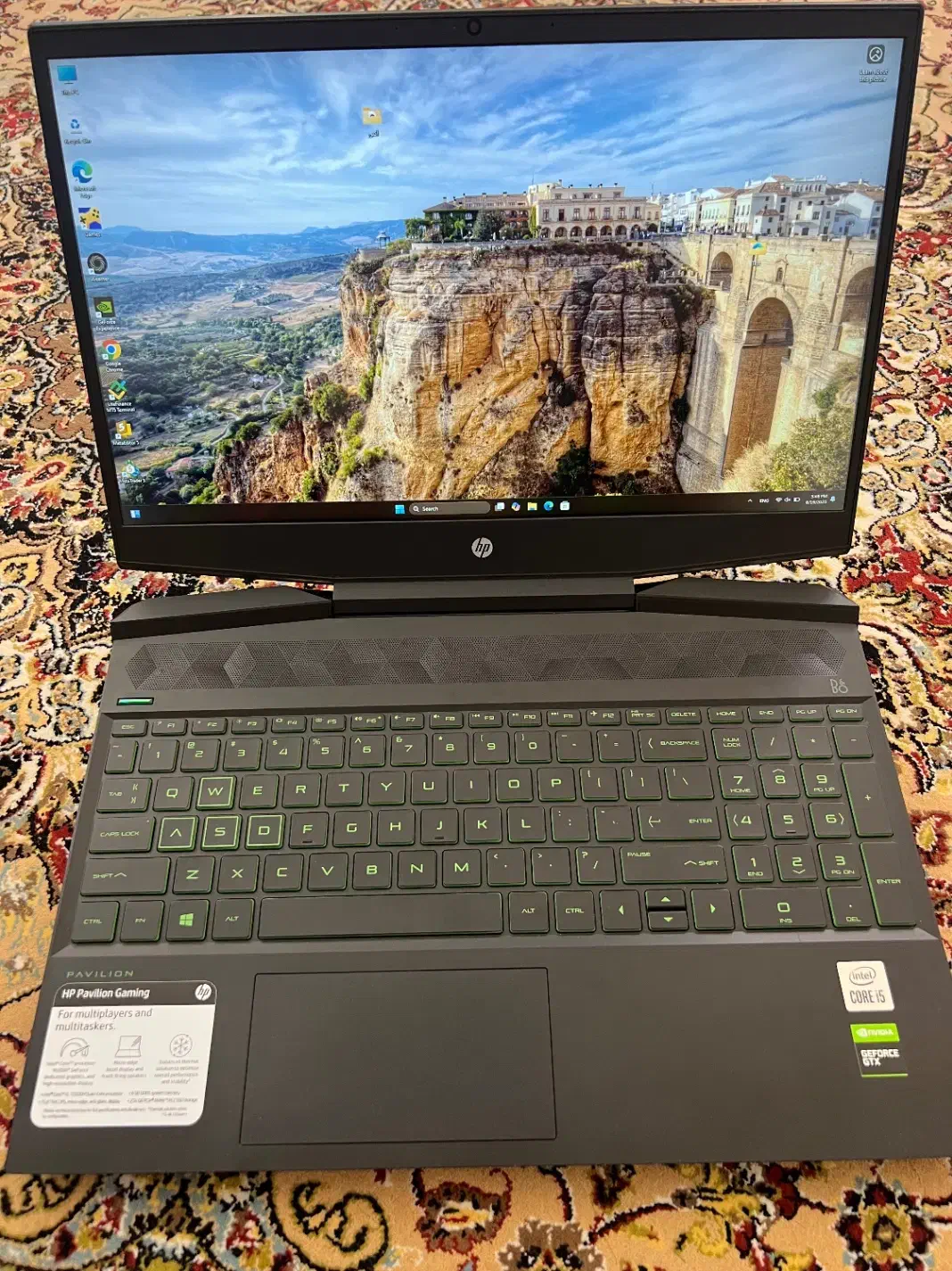 لپتاپ گیمینگhp pavilion|رایانه همراه|ارومیه, |دیوار