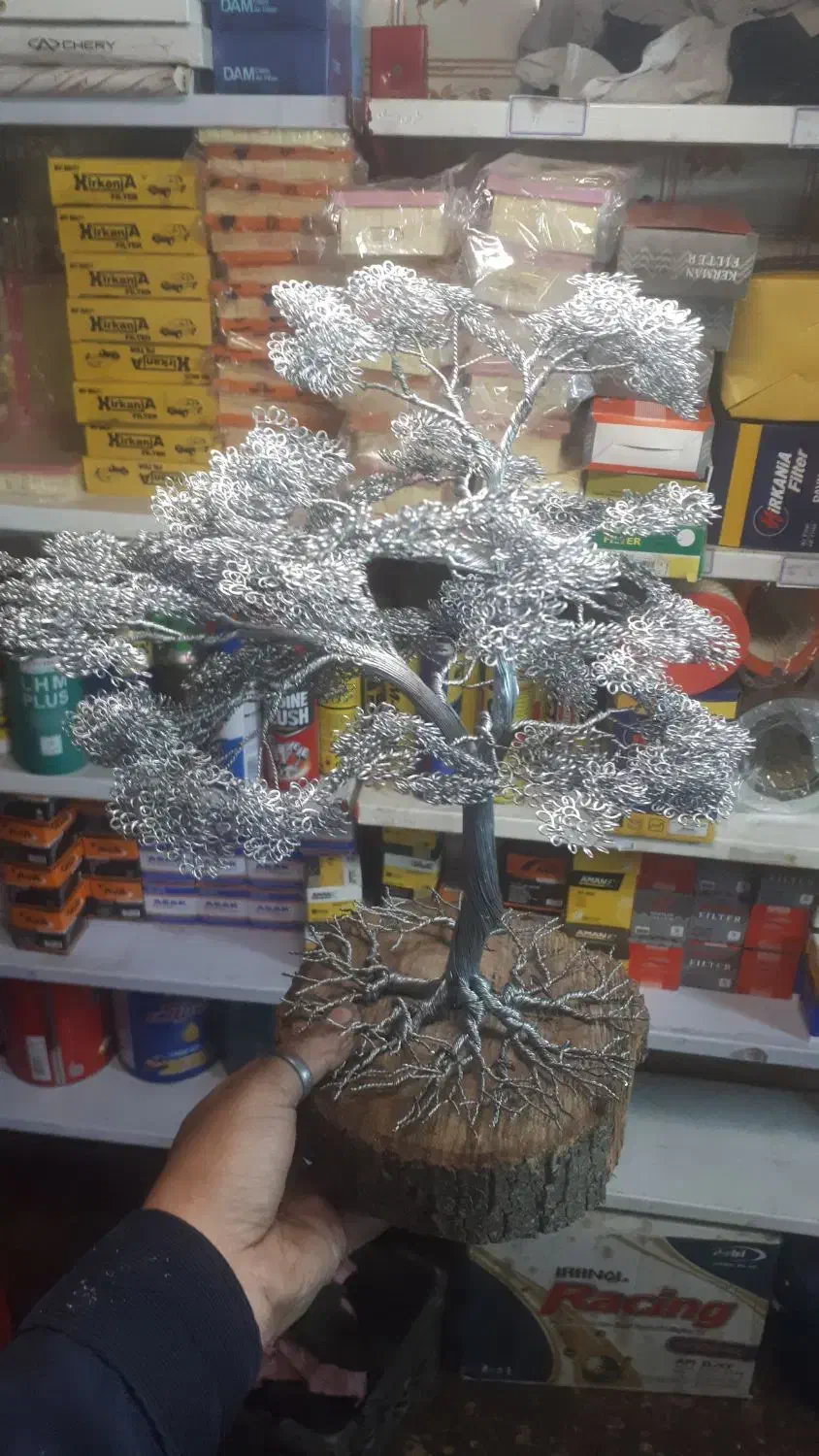 درخت سیمی مینیتوری|گل مصنوعی|بجنورد, |دیوار