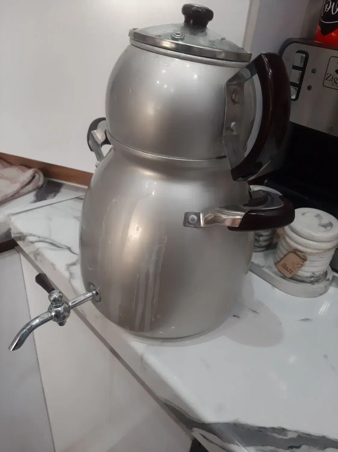 کتری و قوری سر هم|قوری، کتری، قهوه‌ساز دستی|خمینی‌شهر, |دیوار