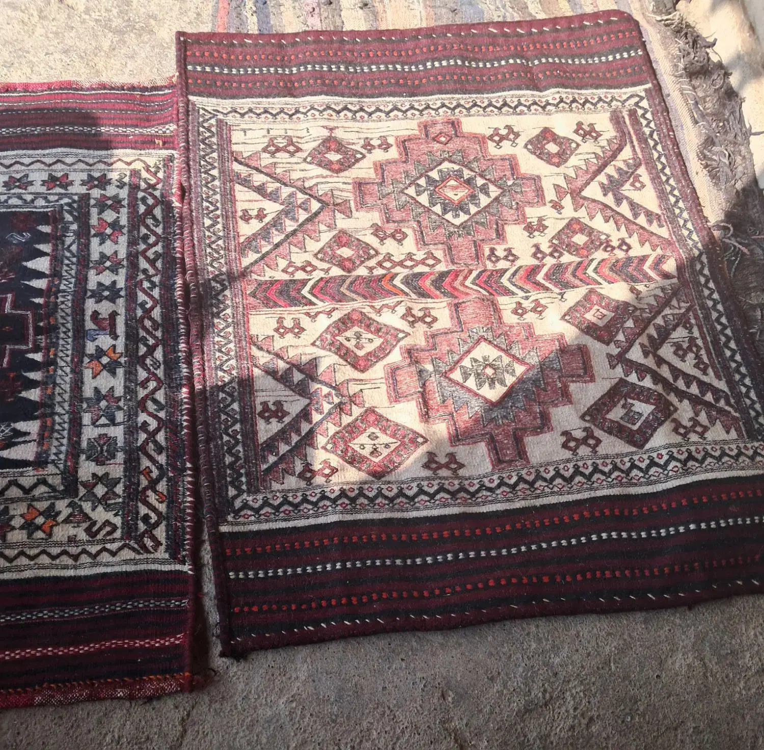 سفره دست بافت|گلیم، جاجیم، گبه|ایذه, |دیوار