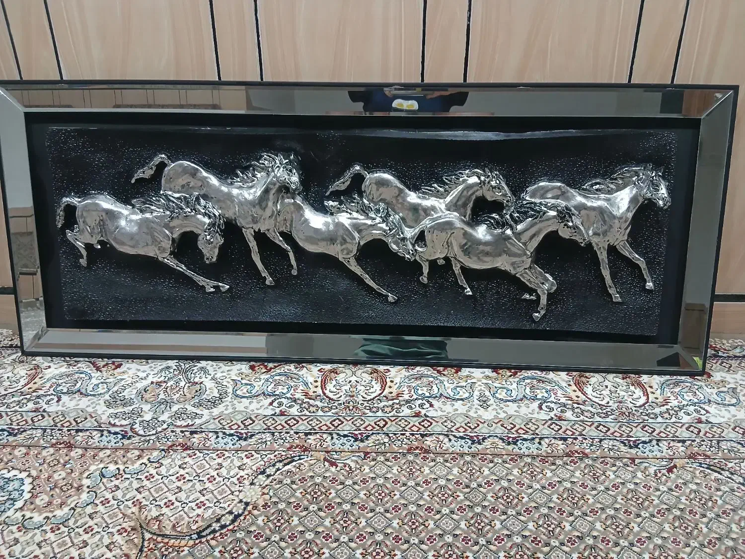 تابلوی اسب طرح برجسته آینه کاری|تابلو، نقاشی، عکس|اندیمشک, |دیوار