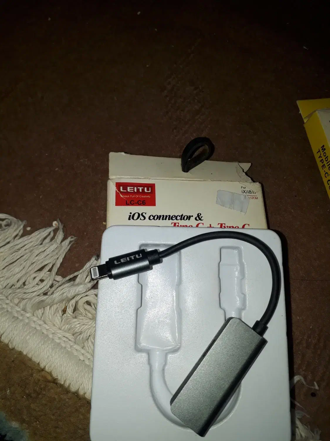 تبدیل هندسفری وشارژر مارک لیتو همزمان آیفون|لوازم جانبی موبایل و تبلت|نی‌ریز, |دیوار