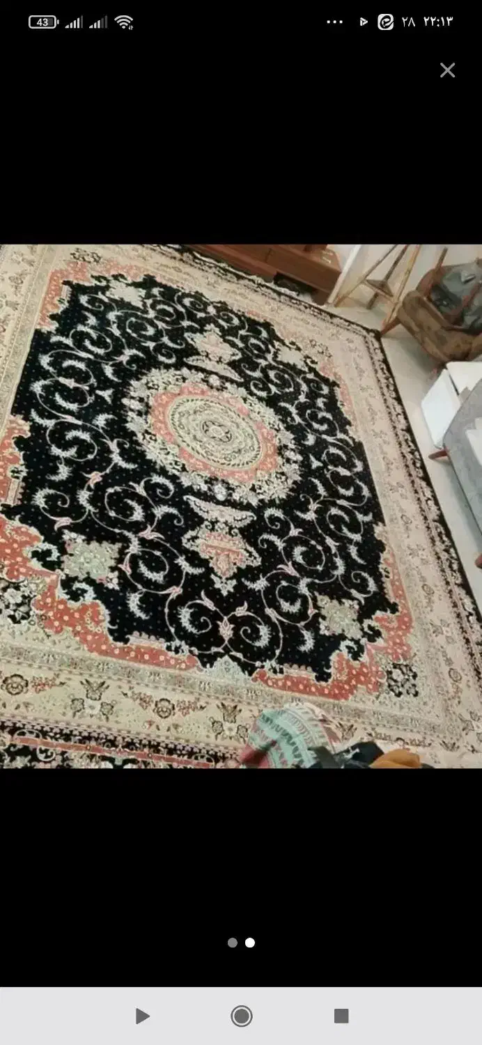 دو عدد فرش ماشینی ۱۲متری نگین مشهد|فرش|تهران, پونک|دیوار