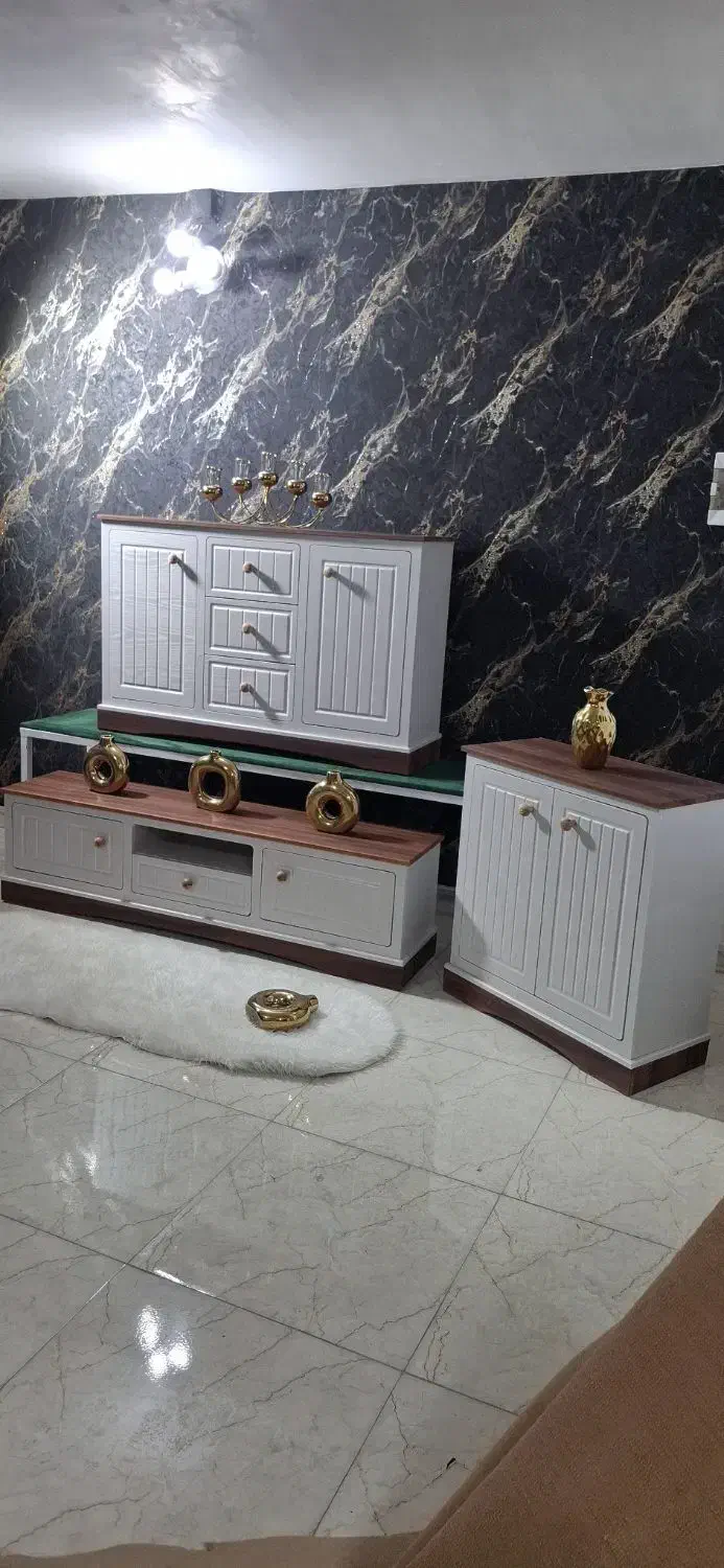 میزتلوزیون اینه کنسول جاکفشی دسته چوبی|میز تلویزیون|کرمانشاه, |دیوار