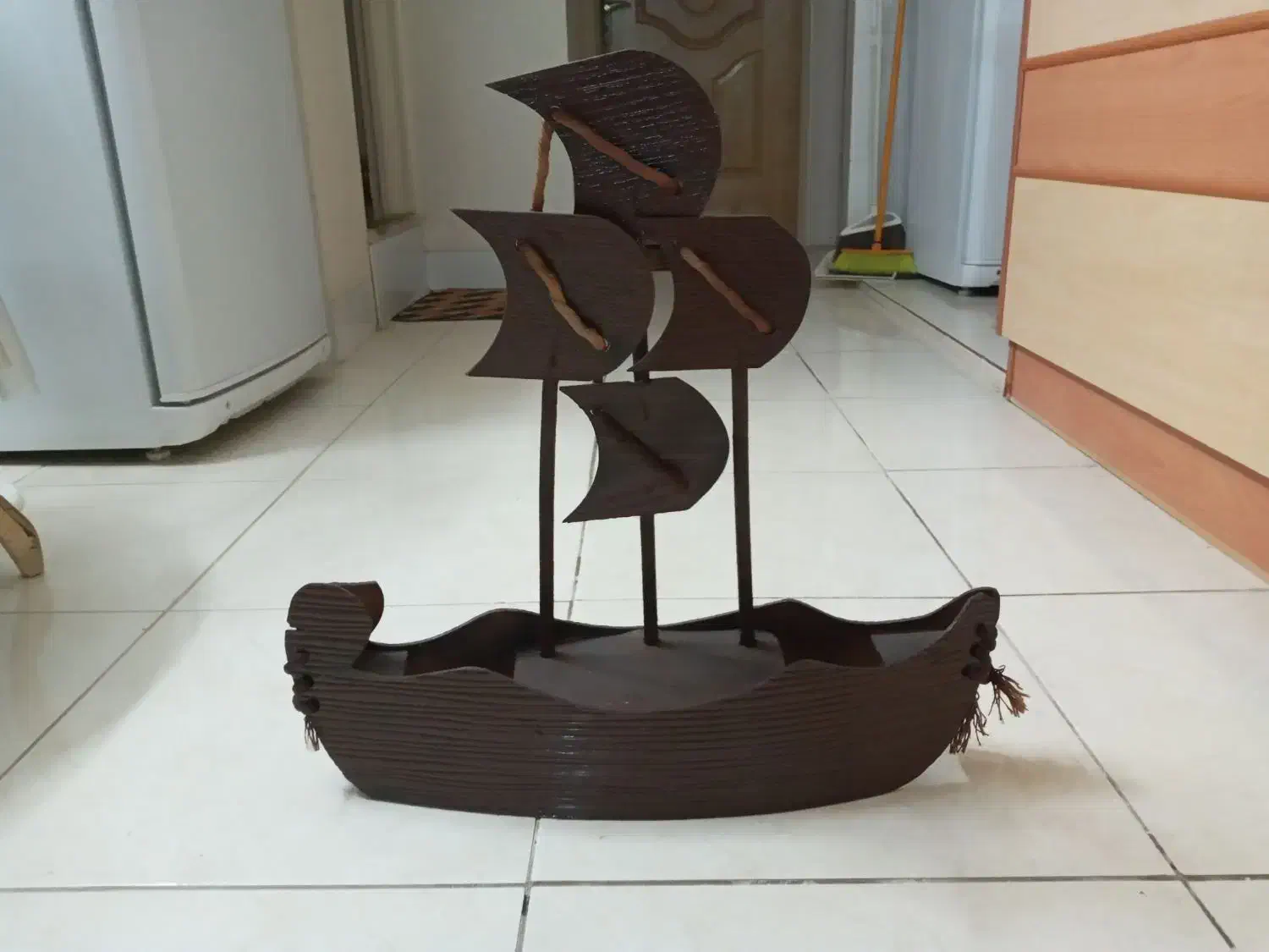 کشتی چوبی مناسب تزئین یلدا|صنایع دستی و سایر لوازم تزئینی|اصفهان, سرچشمه|دیوار