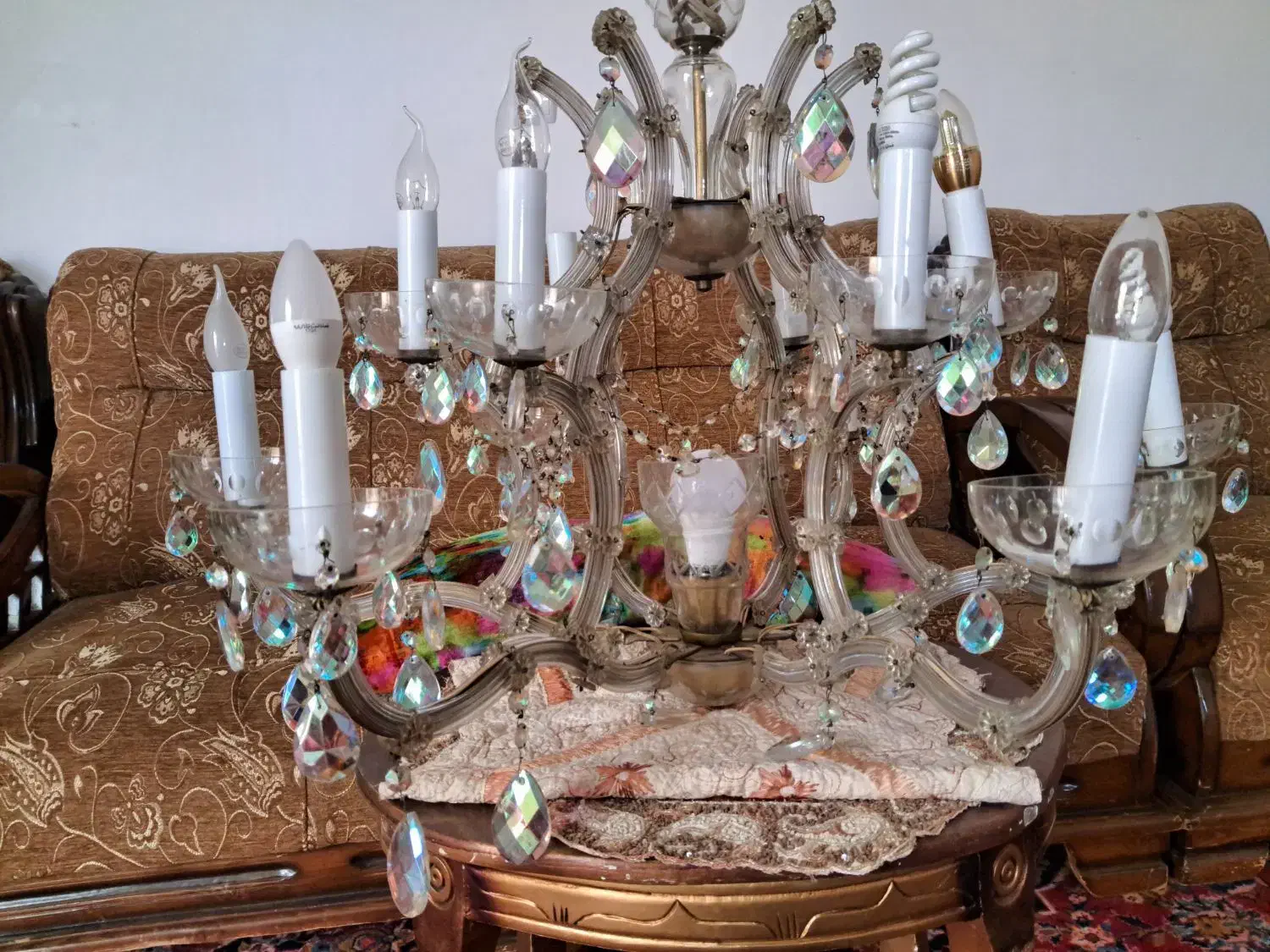 2عدد لوستر 8شاخه|لوستر و چراغ آویز|تبریز, |دیوار