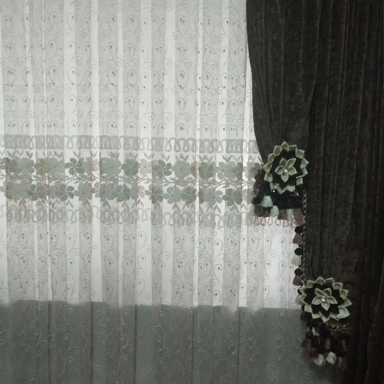 یک جفت پرده پذیرایی|پرده، رانر، رومیزی|مزرعه کتول, |دیوار