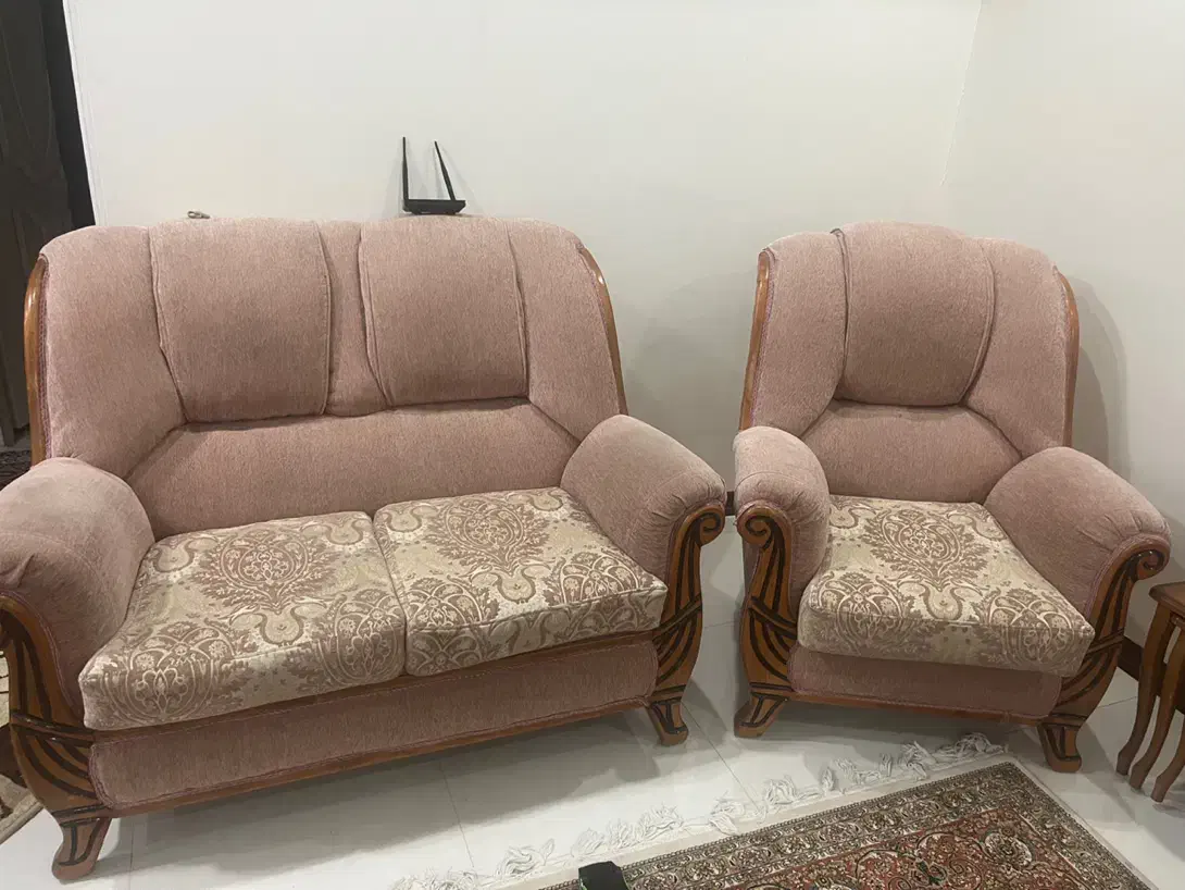 مبل ۷نفره چوب نه چوب بی خودی الان|مبلمان خانگی و میز عسلی|تهران, خاوران|دیوار