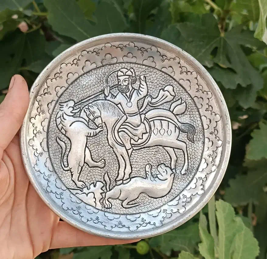 بشقاب 20سانتی مسی|صنایع دستی و سایر لوازم تزئینی|خمینیشهر, |دیوار