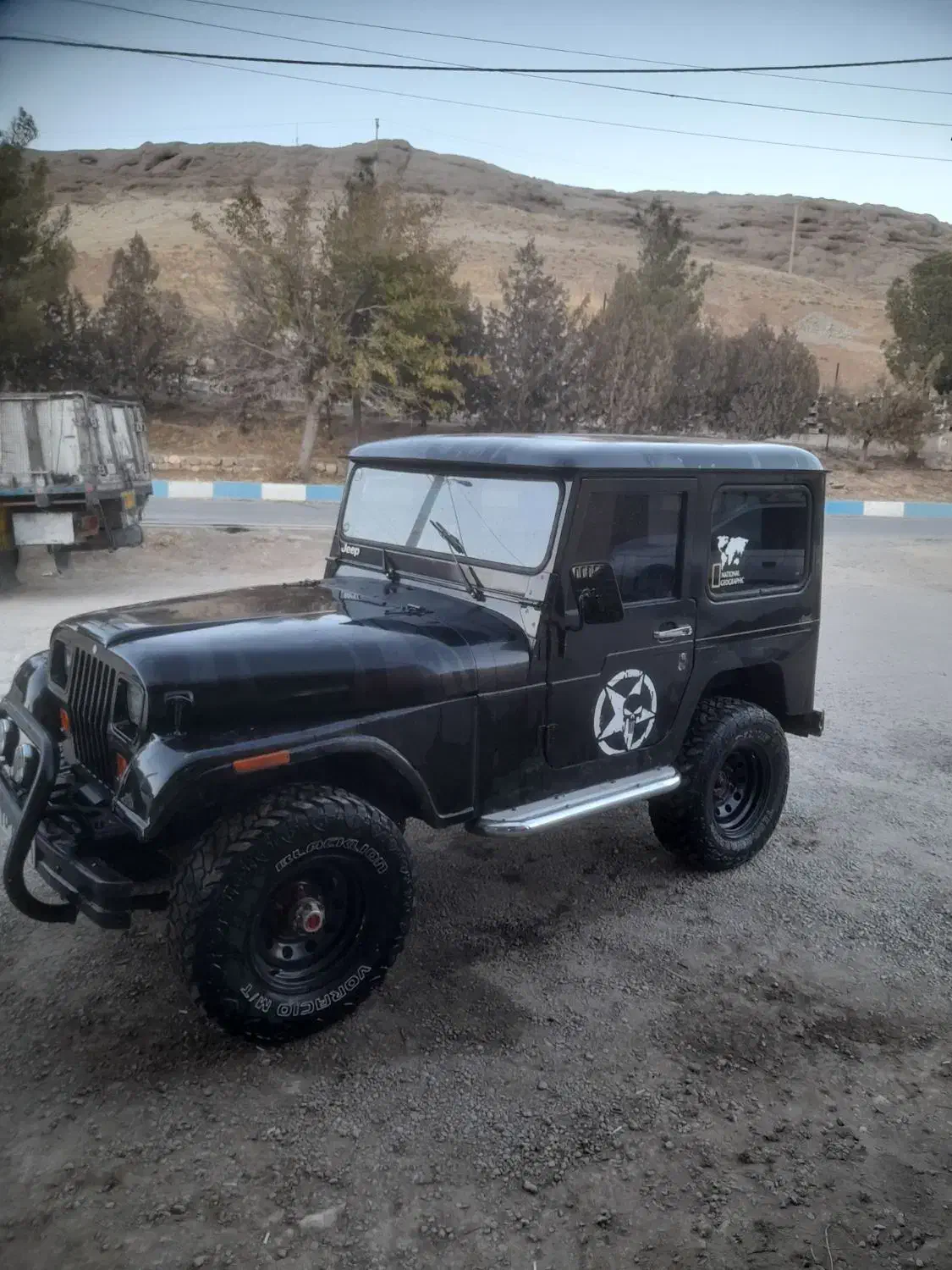 جیپ صحرا مدل۷۶ مشکی|خودرو کلاسیک|کیار, |دیوار