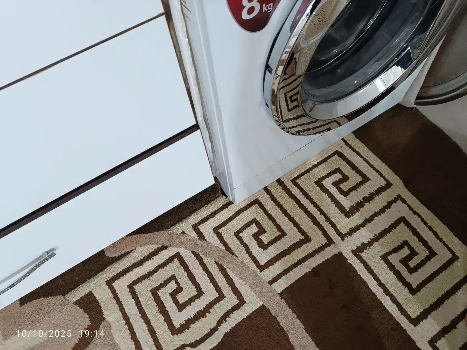 گلیم فرش اشپزخانه|گلیم، جاجیم، گبه|قم, امامزاده ابراهیم|دیوار