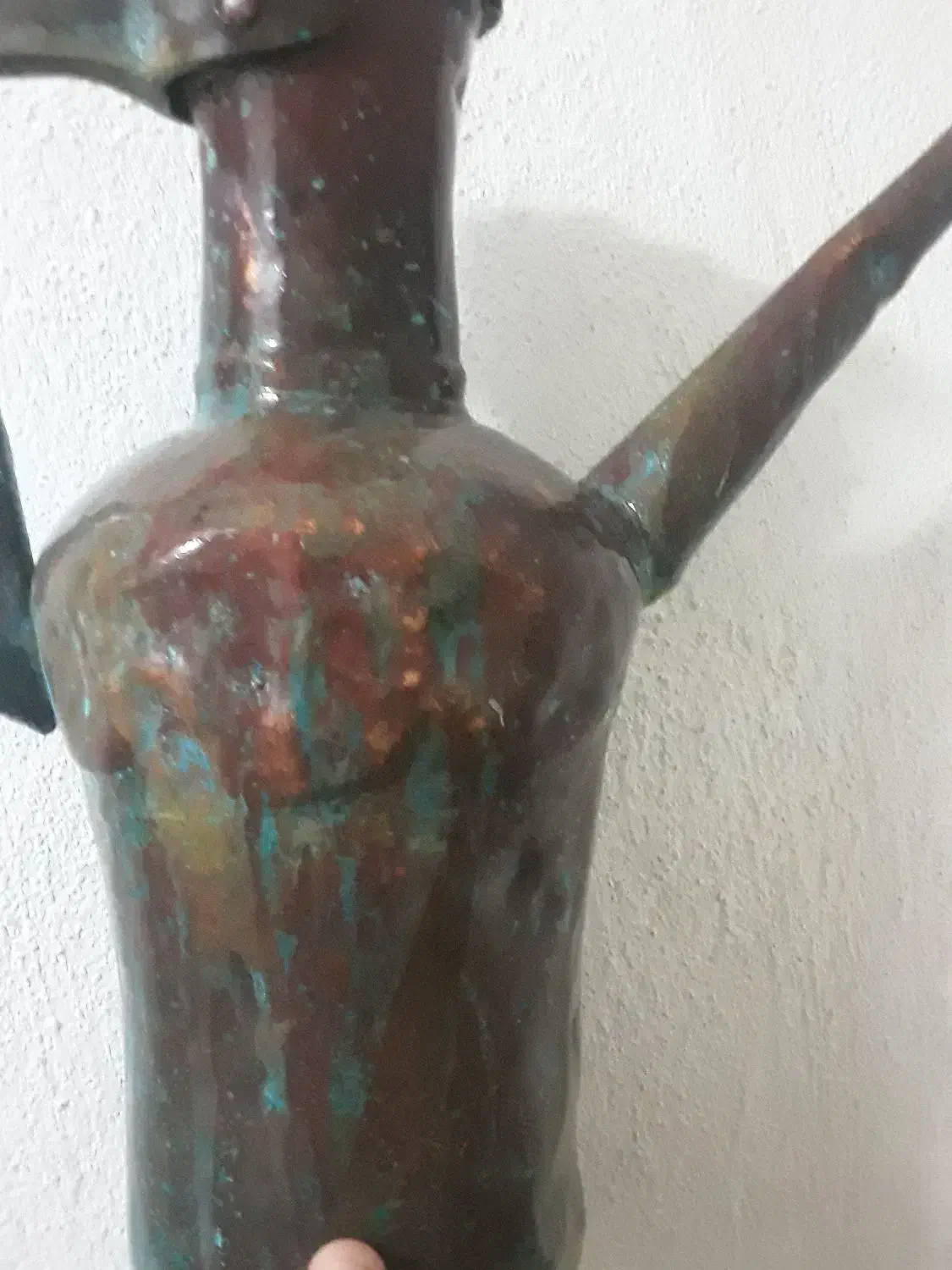 آفتابه مسی|کلکسیون اشیاء عتیقه|رشت, دباغیان|دیوار