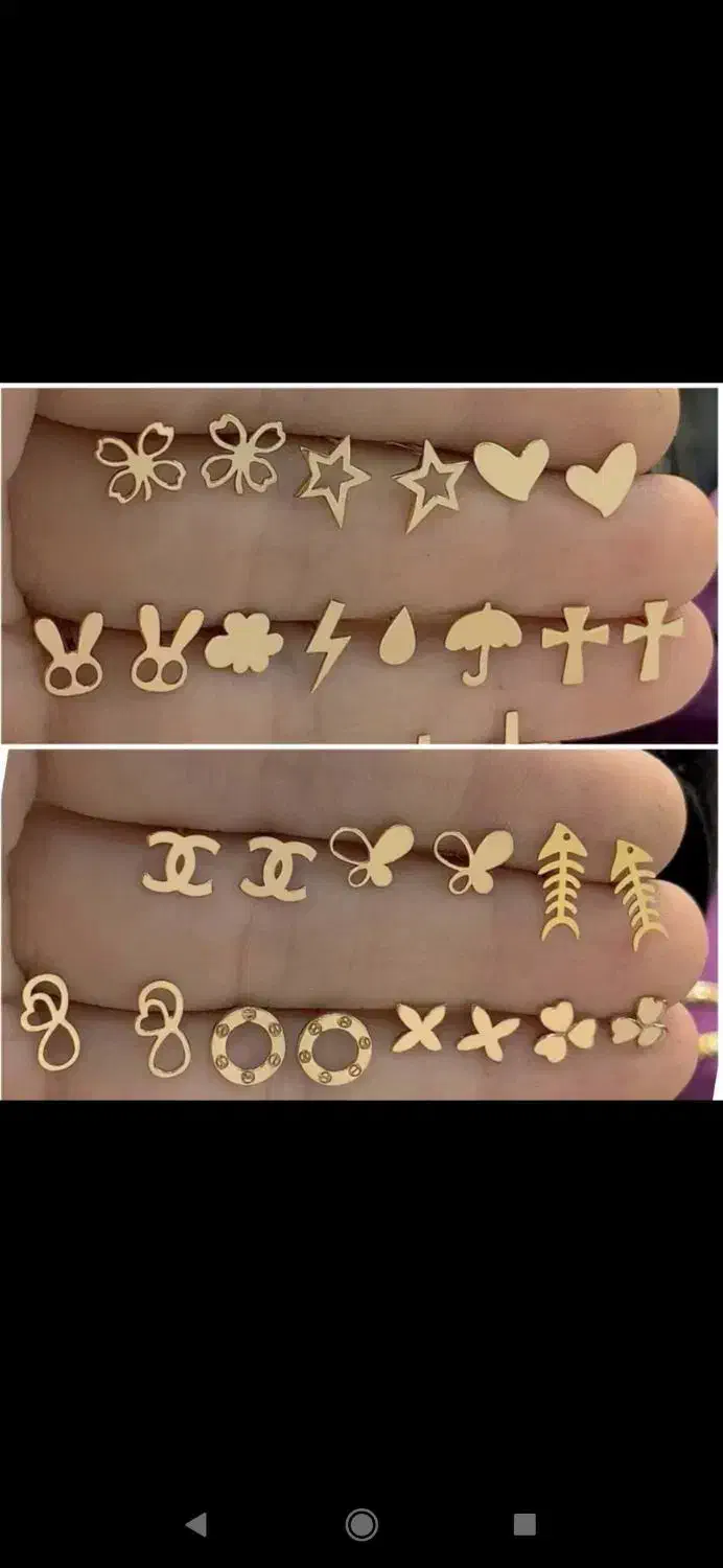 گوشواره میخی ستاره طلا 5و نیم میلیون|جواهرات|اصفهان, مسجد مصلی|دیوار