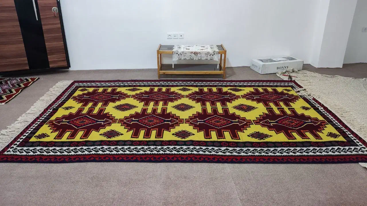 گلیم دست باف پشمی|گلیم، جاجیم، گبه|اصفهان, جلفا|دیوار