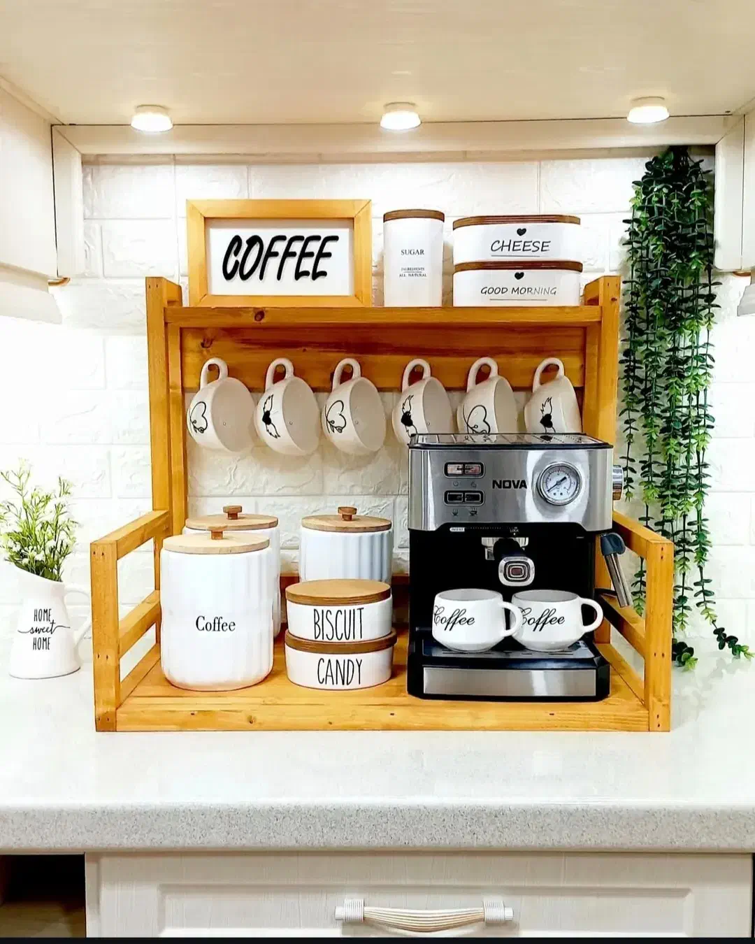 کافی بار چوبی|آب‌چکان و نظم‌دهنده ظروف|بندرعباس, |دیوار