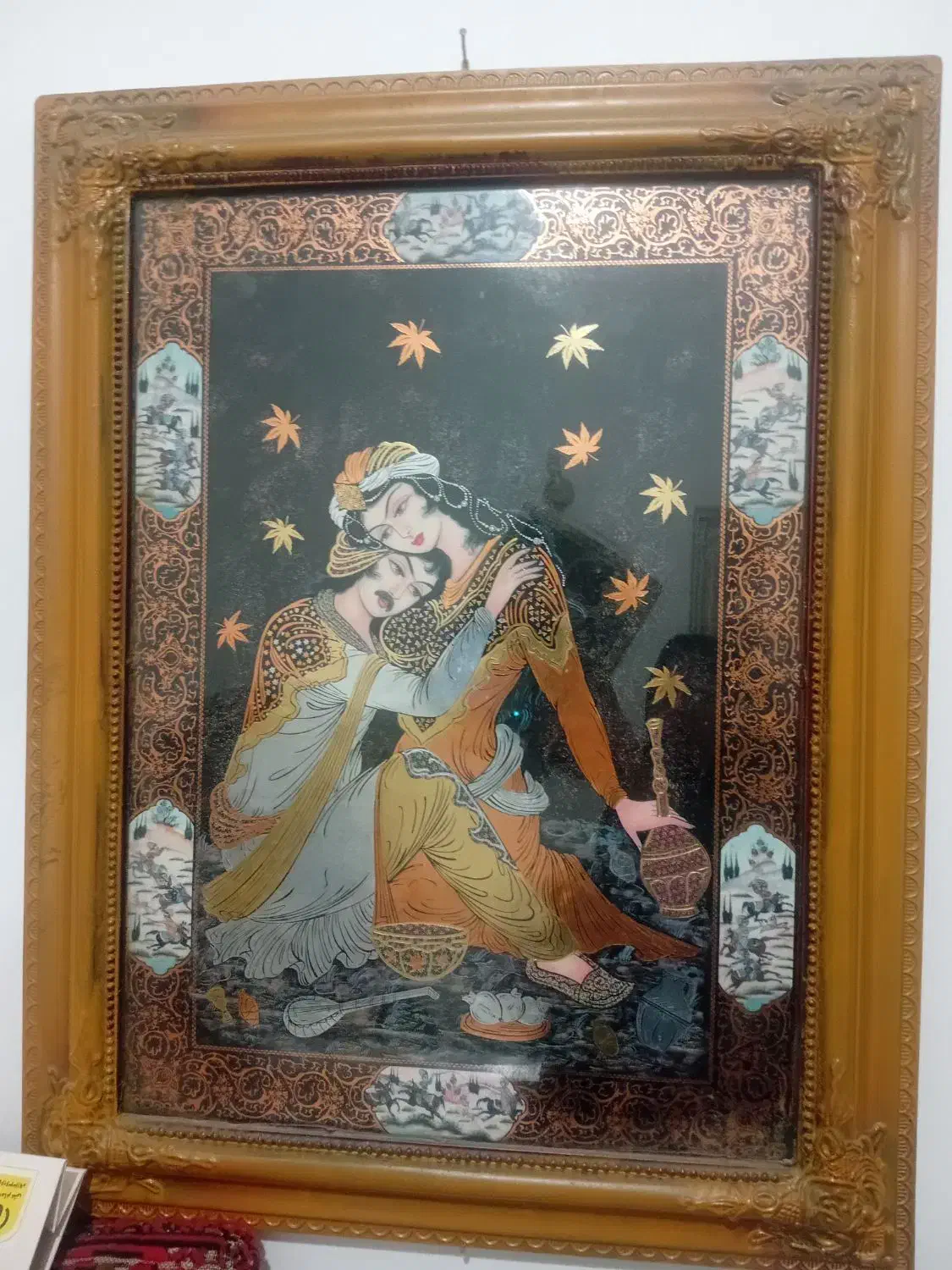 ۲تاتابلوفرش‌وپولک|تابلو فرش|کاشان, عربها|دیوار