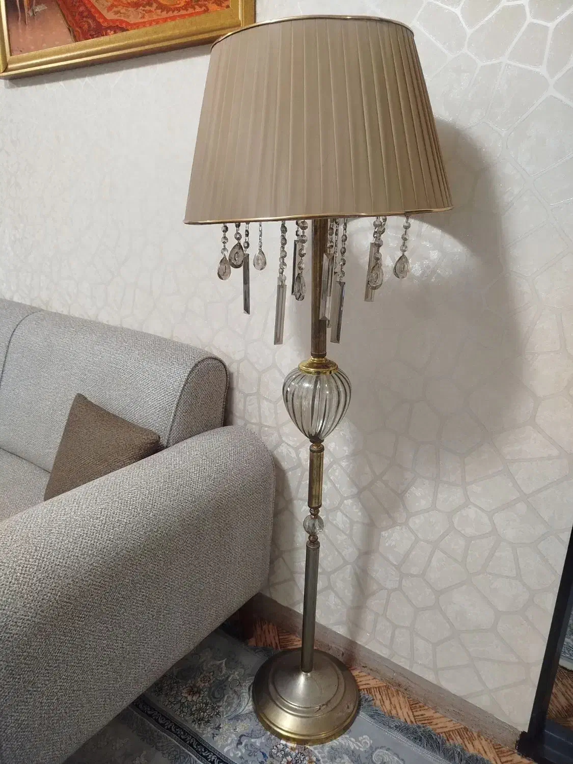 آباژورایستاده کریستالی ومیزاتو|لوستر و چراغ آویز|تبریز, |دیوار