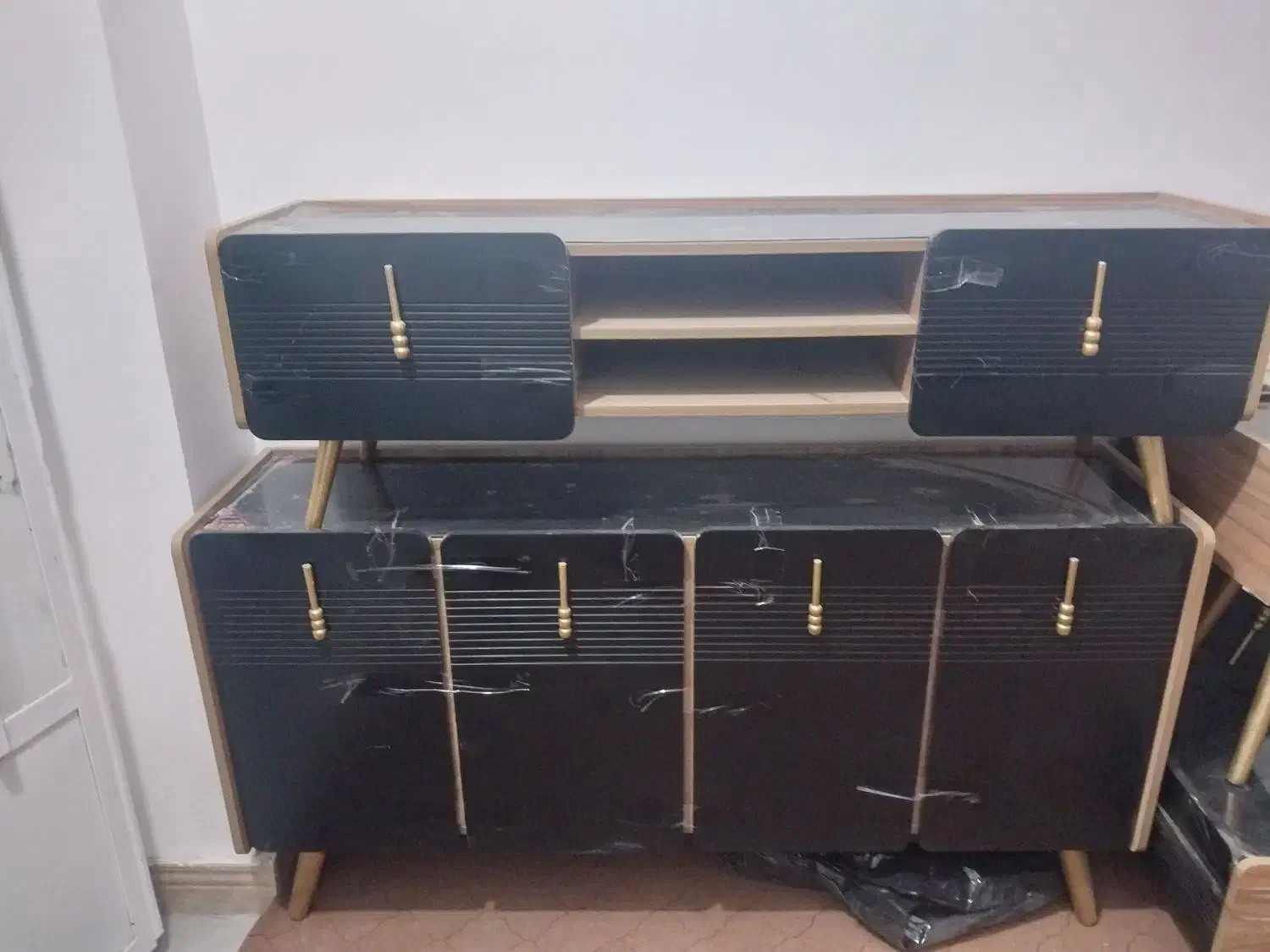 اینه کنسول میز تلویزیون|بوفه، ویترین، کنسول|سیرجان, |دیوار