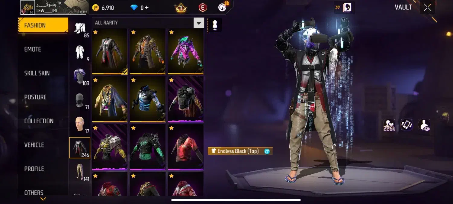 اکانت فری فایر شاخ|کنسول، بازی ویدئویی و آنلاین|خمام, |دیوار