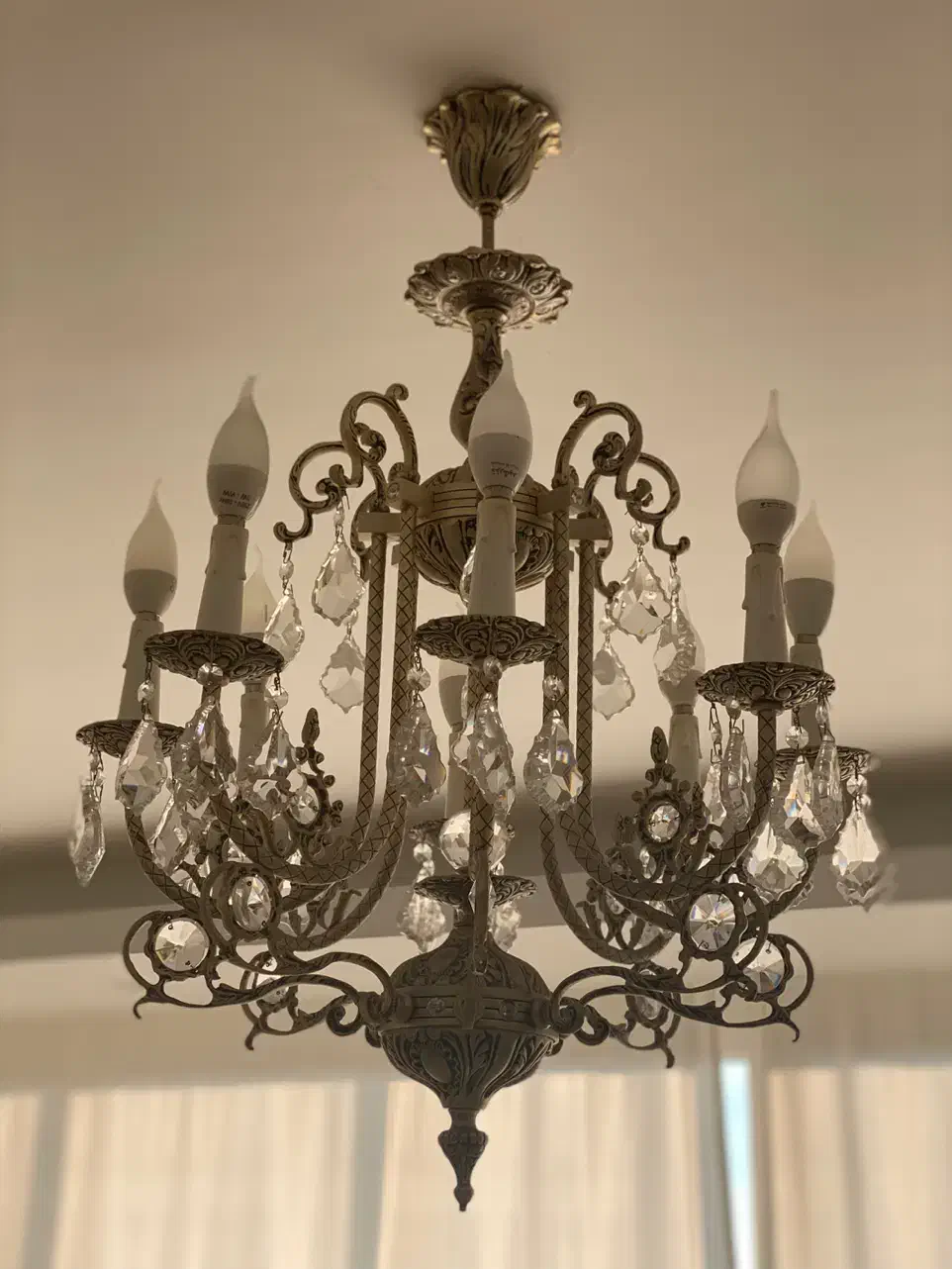 لوستر برنزی|لوستر و چراغ آویز|کرج, فاز ۳ گوهردشت|دیوار