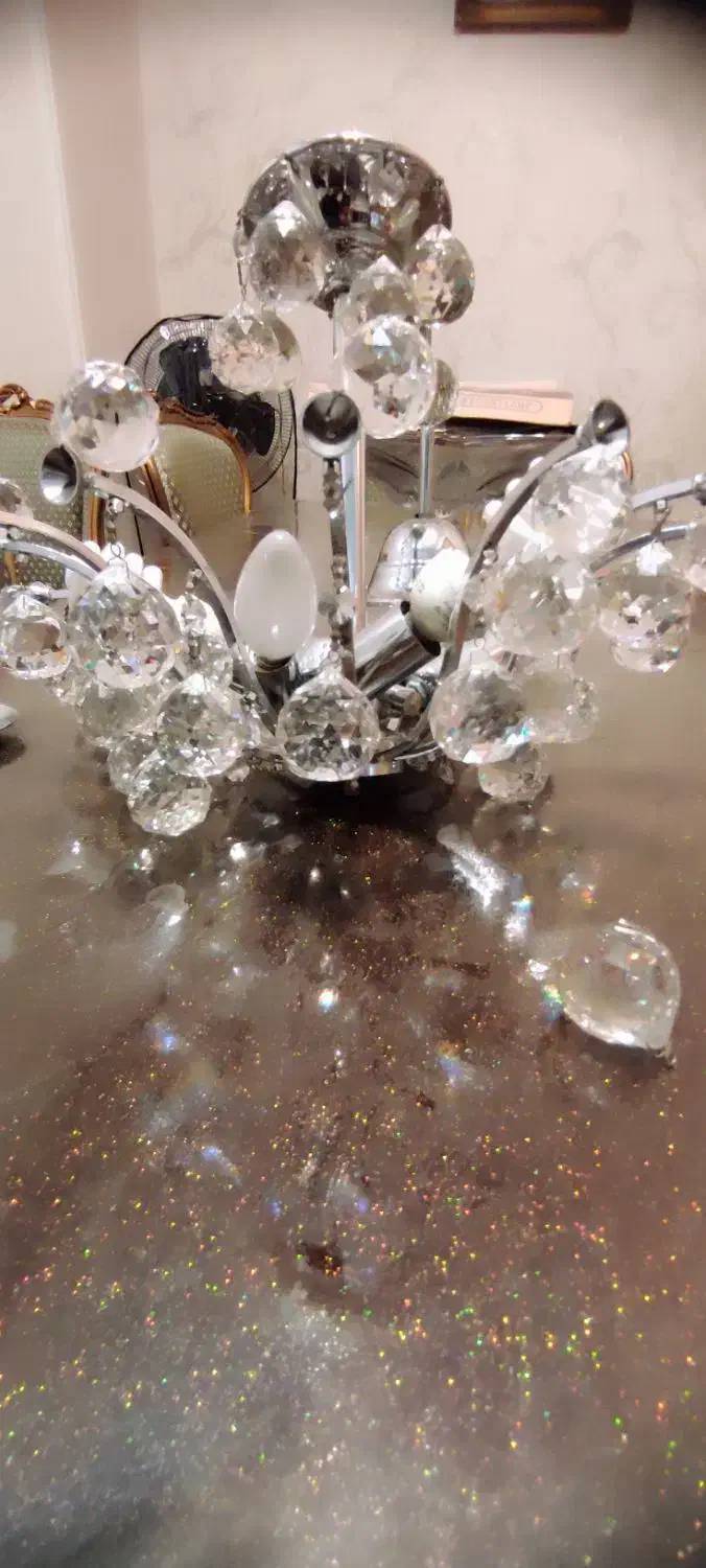 لوستر کریستالی|لوستر و چراغ آویز|تهران, حکیمیه|دیوار