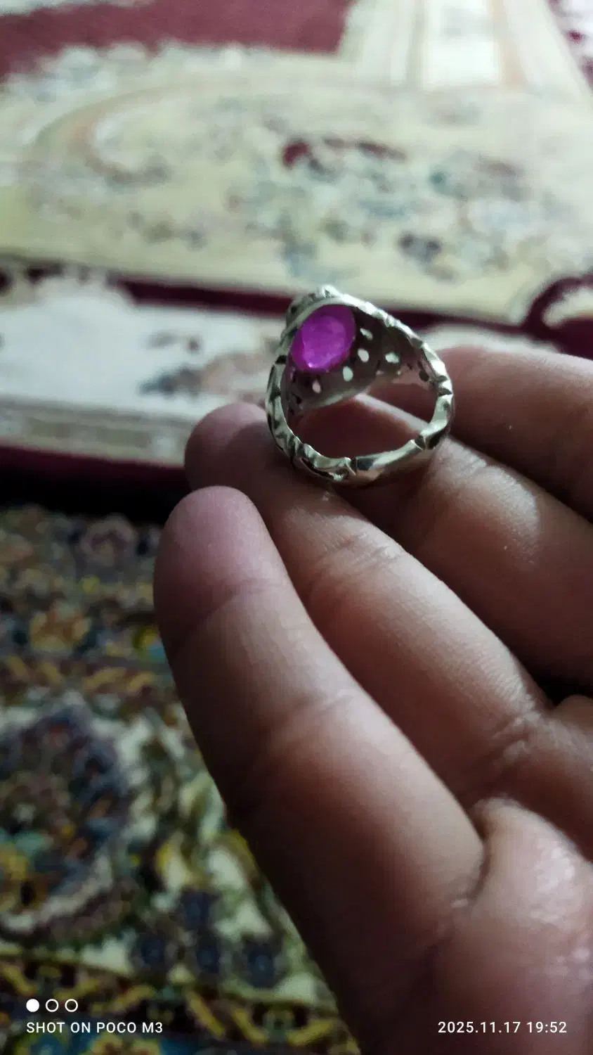 انگشتر 100٪دستسازیاقوت استار طبیعی باسختی 8|جواهرات|چگنی, |دیوار