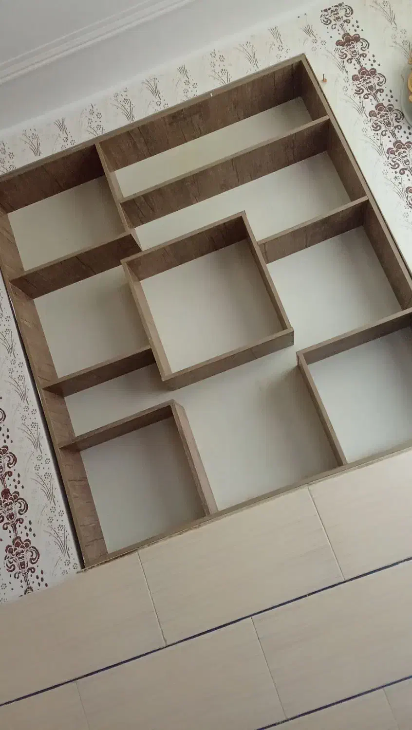 طاقچه دیواری|کتابخانه، شلف، قفسه‌های دیواری|کرمان, |دیوار