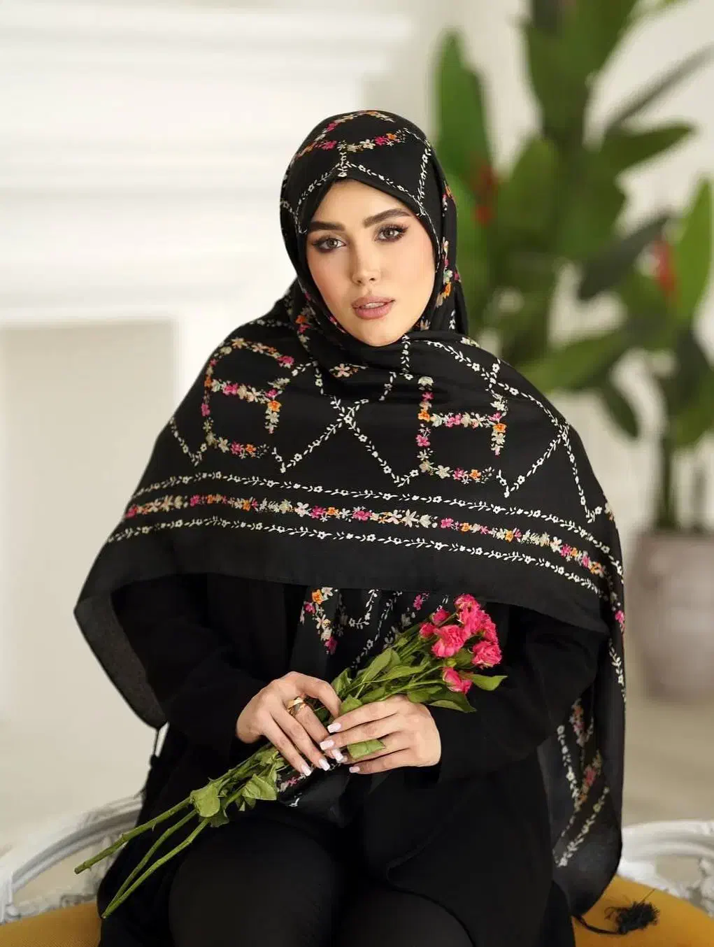 روسری سیا اسکارف|لباس|قم, شاه سید علی|دیوار
