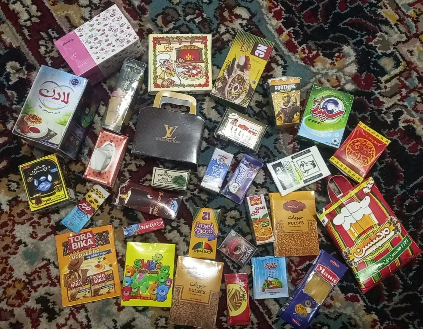 خوراکی مینیاتوری|اسباب‌‌بازی|رشت, جانبازان|دیوار