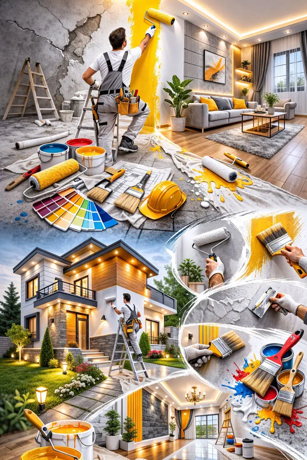 نقاشی ساختمان|خدمات پیشه و مهارت|رفسنجان, |دیوار