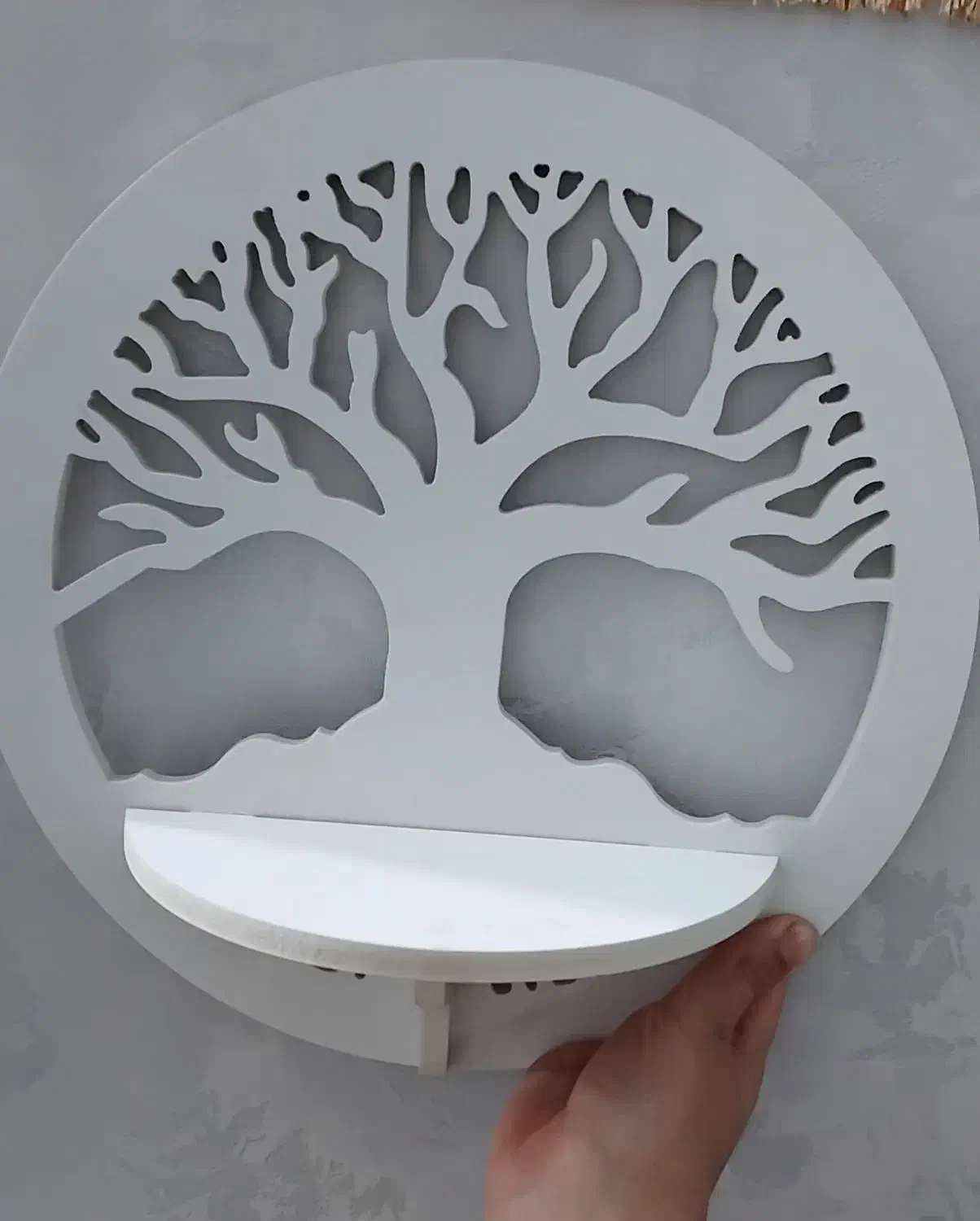 شلف دیواری طرح درخت|کتابخانه، شلف، قفسه‌های دیواری|شوشتر, |دیوار