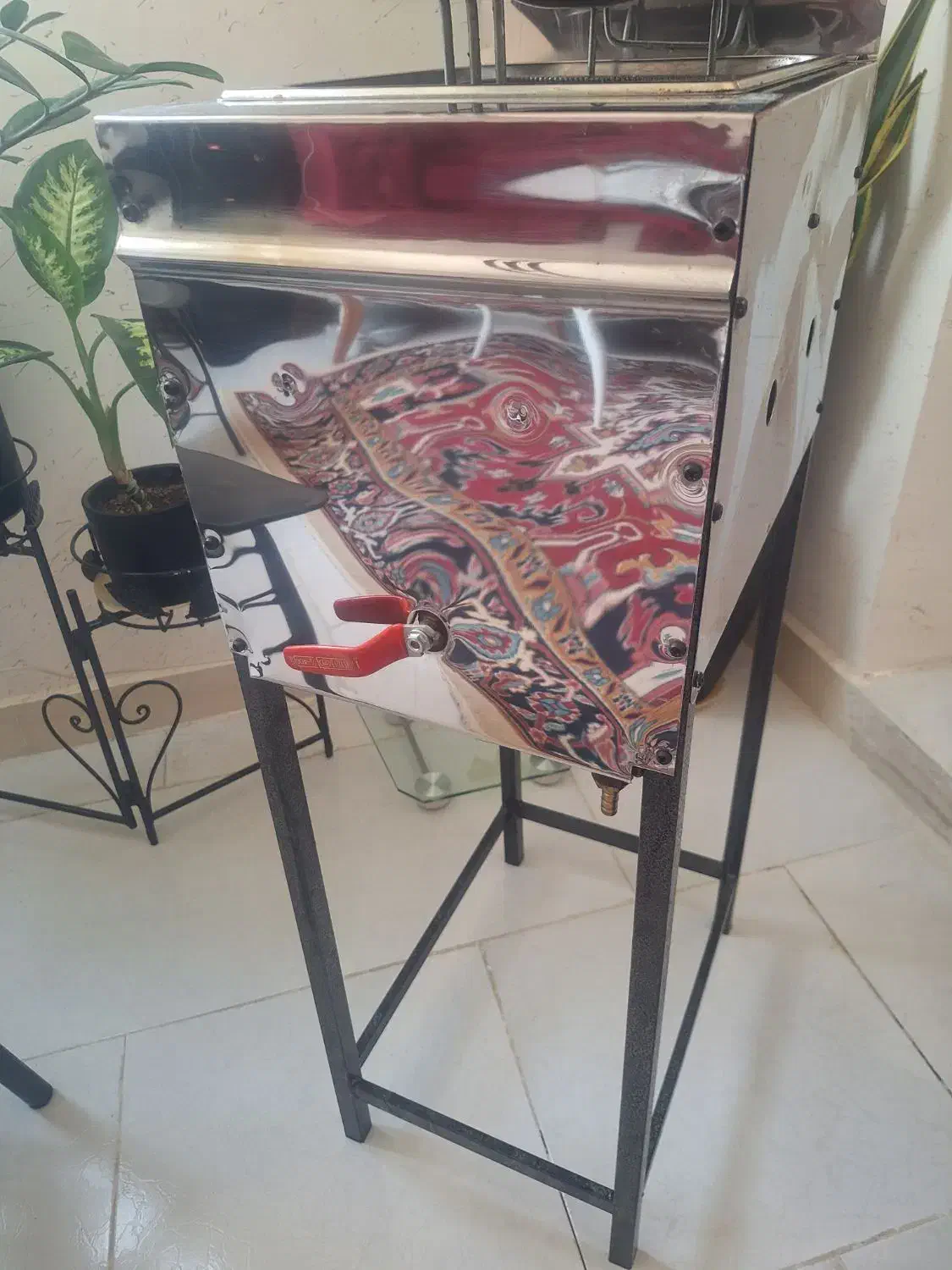 سرخ کن صنعتی پایدار استیل با توری و درب|اجاق گاز و لوازم برقی پخت‌وپز|محمدیه-قزوین, |دیوار