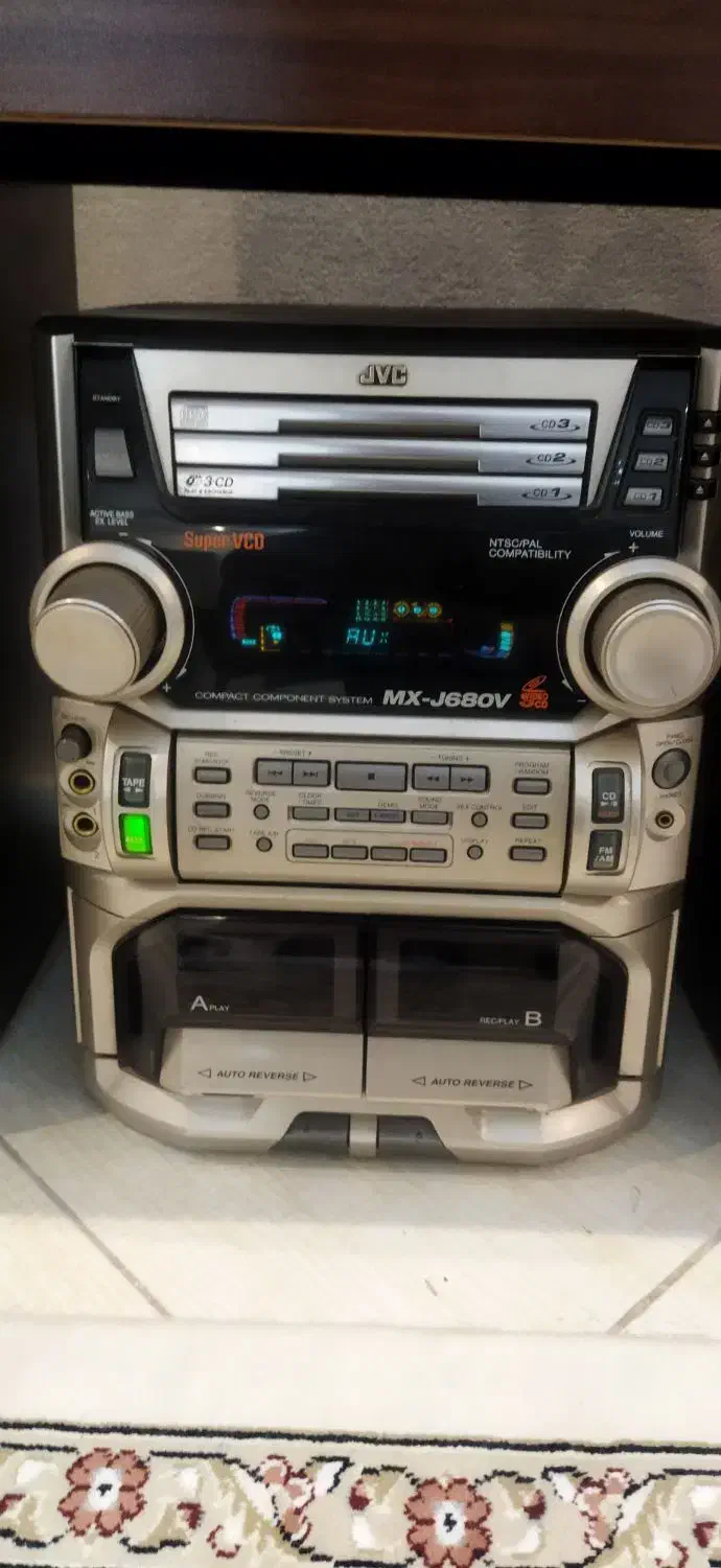 یک جفت ضبط باند jvs قدیمی|سیستم صوتی خانگی|مشهد, کوی المهدی|دیوار