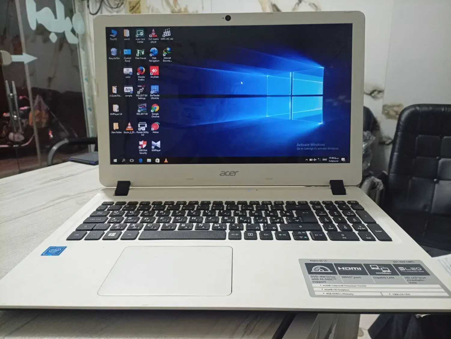 acer aspire es 15 معاوضه|رایانه همراه|شیراز, محراب|دیوار