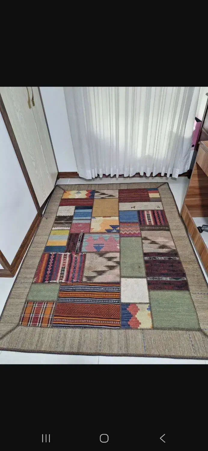 گلیم فرش تکه ای ایل قشقایی شیراز|فرش|تهران, شهرک خرازی|دیوار