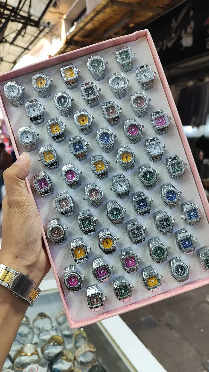 انگشتر ساعتی زنانه صفحه رنگی|ساعت|رشت, حمیدیان|دیوار