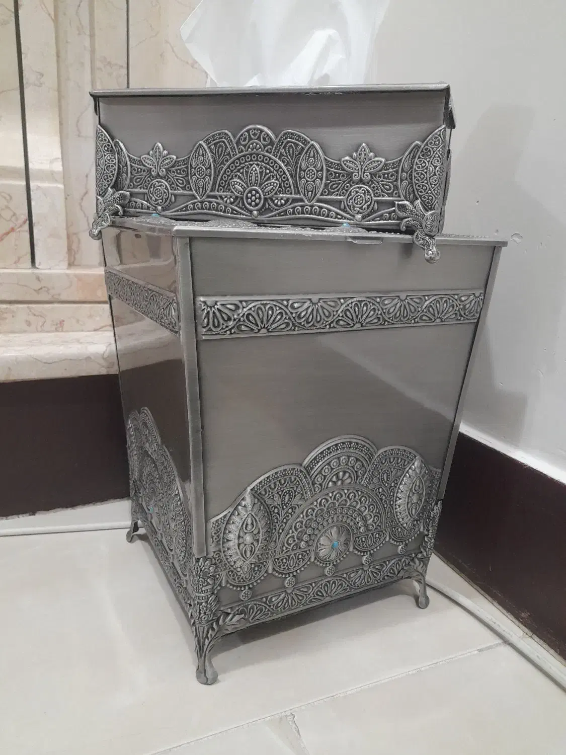 سطل وجادستمال سیلور برند یونیک|صنایع دستی و سایر لوازم تزئینی|کرج, مطهری|دیوار