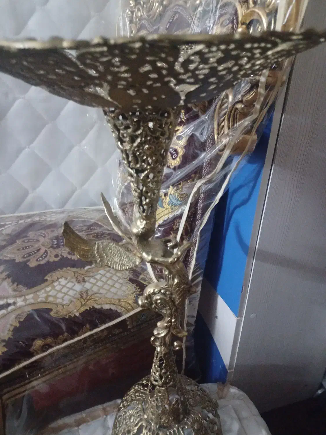 میوه خوری پایه دار برنجی|ظروف سرو و پذیرایی|دشتابی, |دیوار