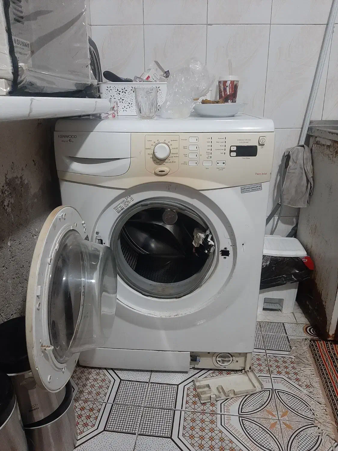 لباسشویی کنوود|ماشین لباسشویی و خشک‌کن لباس|مشهد, رده|دیوار