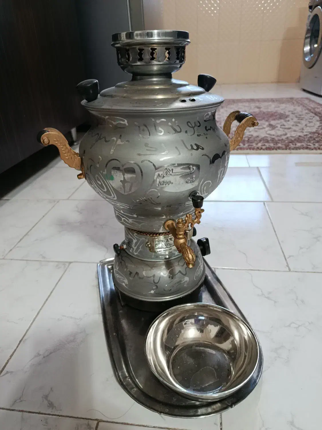 سماور گازی|سماور، چای‌ساز، قهوه‌ساز|رشت, پیرکلاچای|دیوار