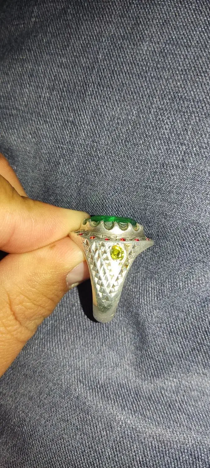 انگشتر قدیمی زمرد|جواهرات|زاهدان, |دیوار