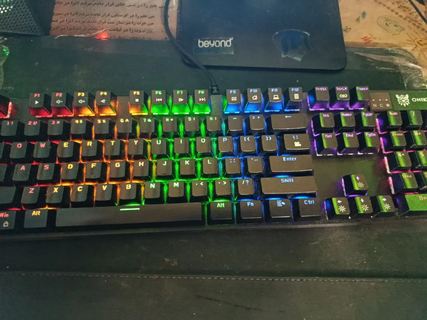 کیبرد مکانیکال اونیکما g27|قطعات و لوازم جانبی رایانه|ری, سرتخت|دیوار