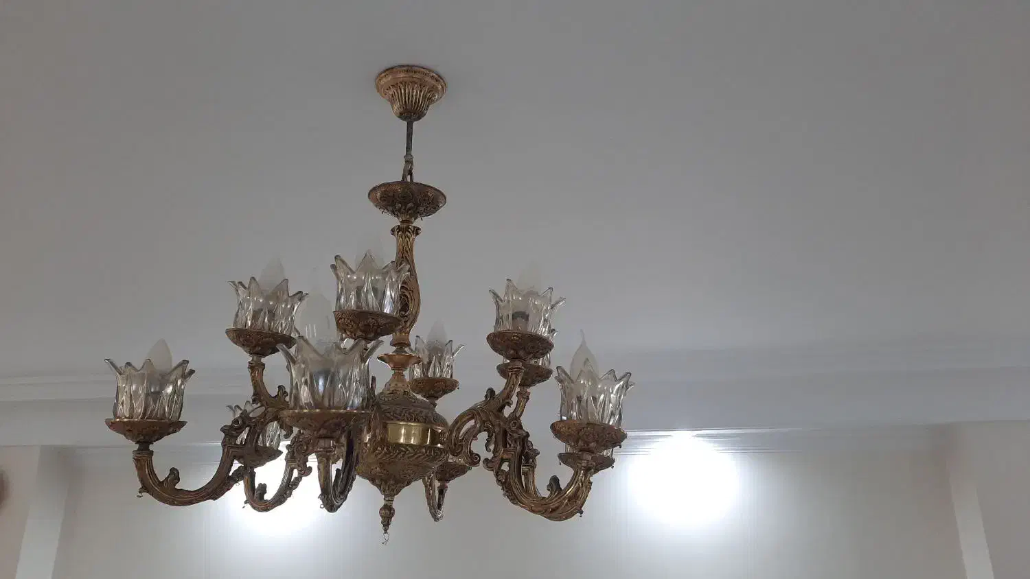 لوستر برنج|لوستر و چراغ آویز|تهران, صادقیه|دیوار