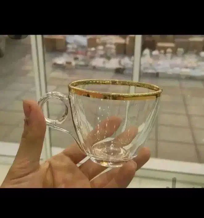 فنجان لب طلایی فنجون لب طلا فرانسه لیوان استکان|ظروف سرو و پذیرایی|قم, محمد آباد|دیوار