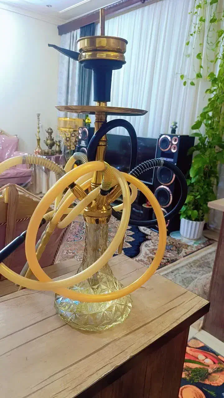 قلیان برنجی ۴ نفره|کلکسیون و سرگرمی|کیش, |دیوار