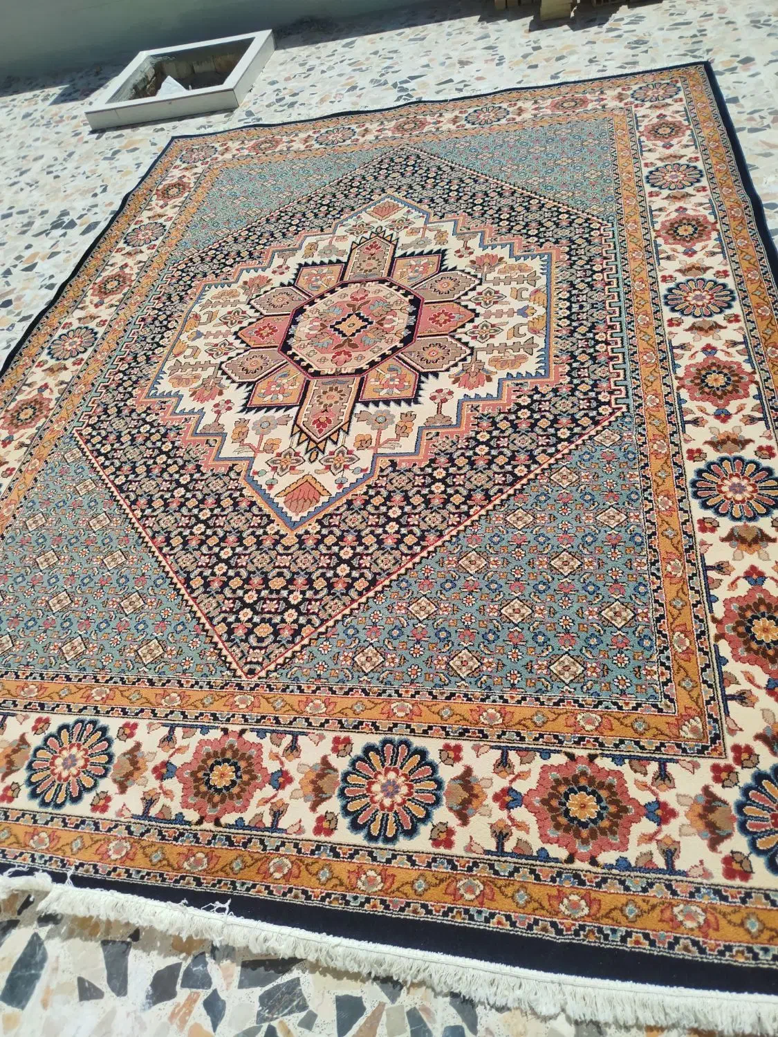 فرش تراکم پایین ستاره کویر یزد 12متری|فرش|اندیمشک, |دیوار