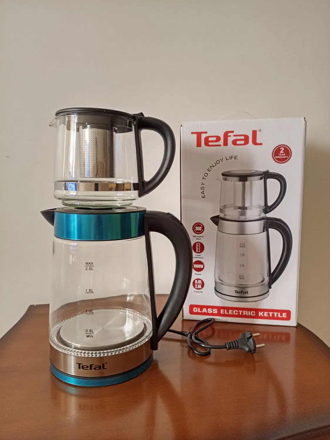 چایی ساز روهمی تفال - کتری قوری برقی tefal|سماور، چایساز، قهوهساز|تهران, کاشانک|دیوار