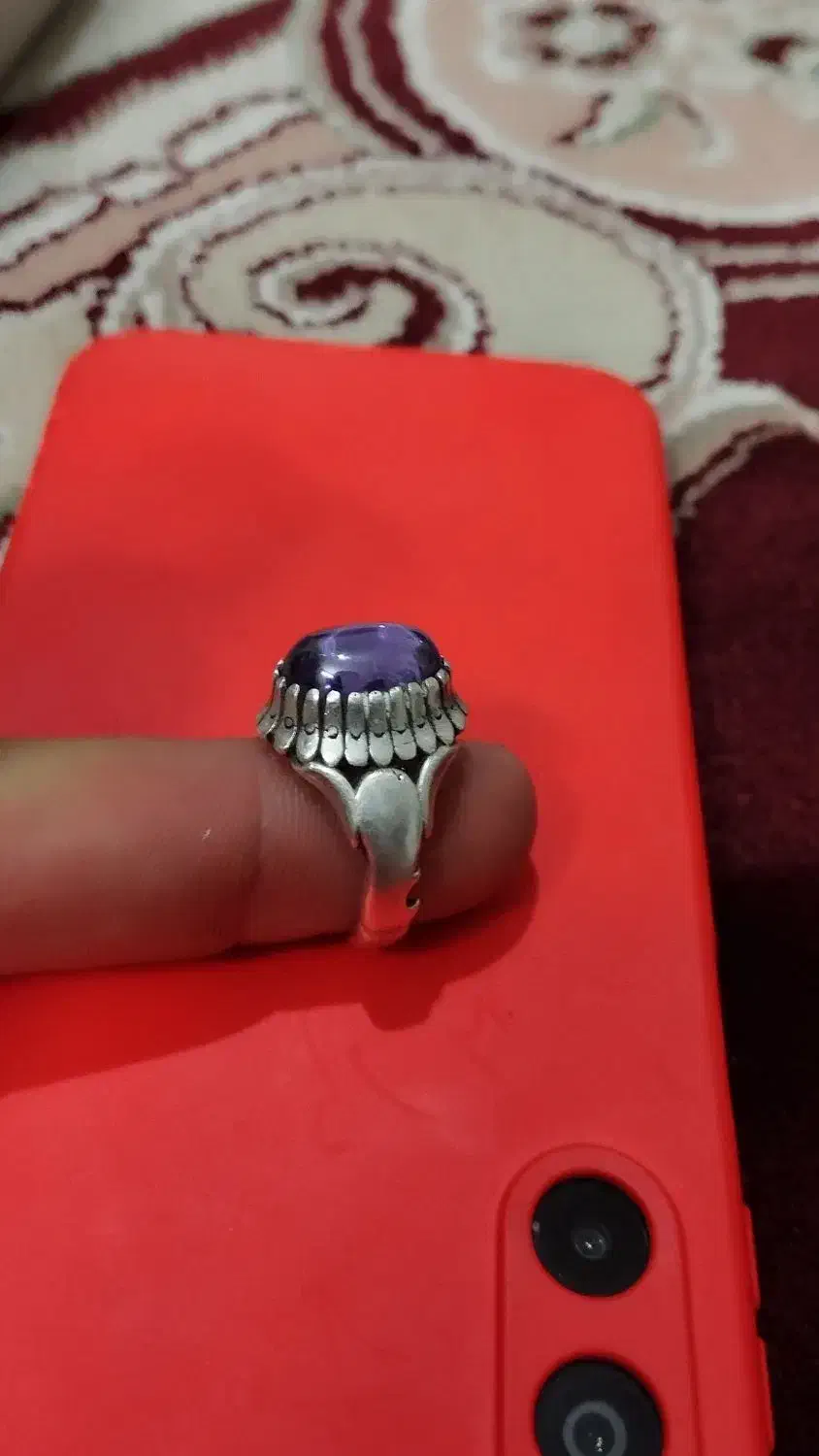 انگشتر نقره لعل|جواهرات|باقرشهر, |دیوار