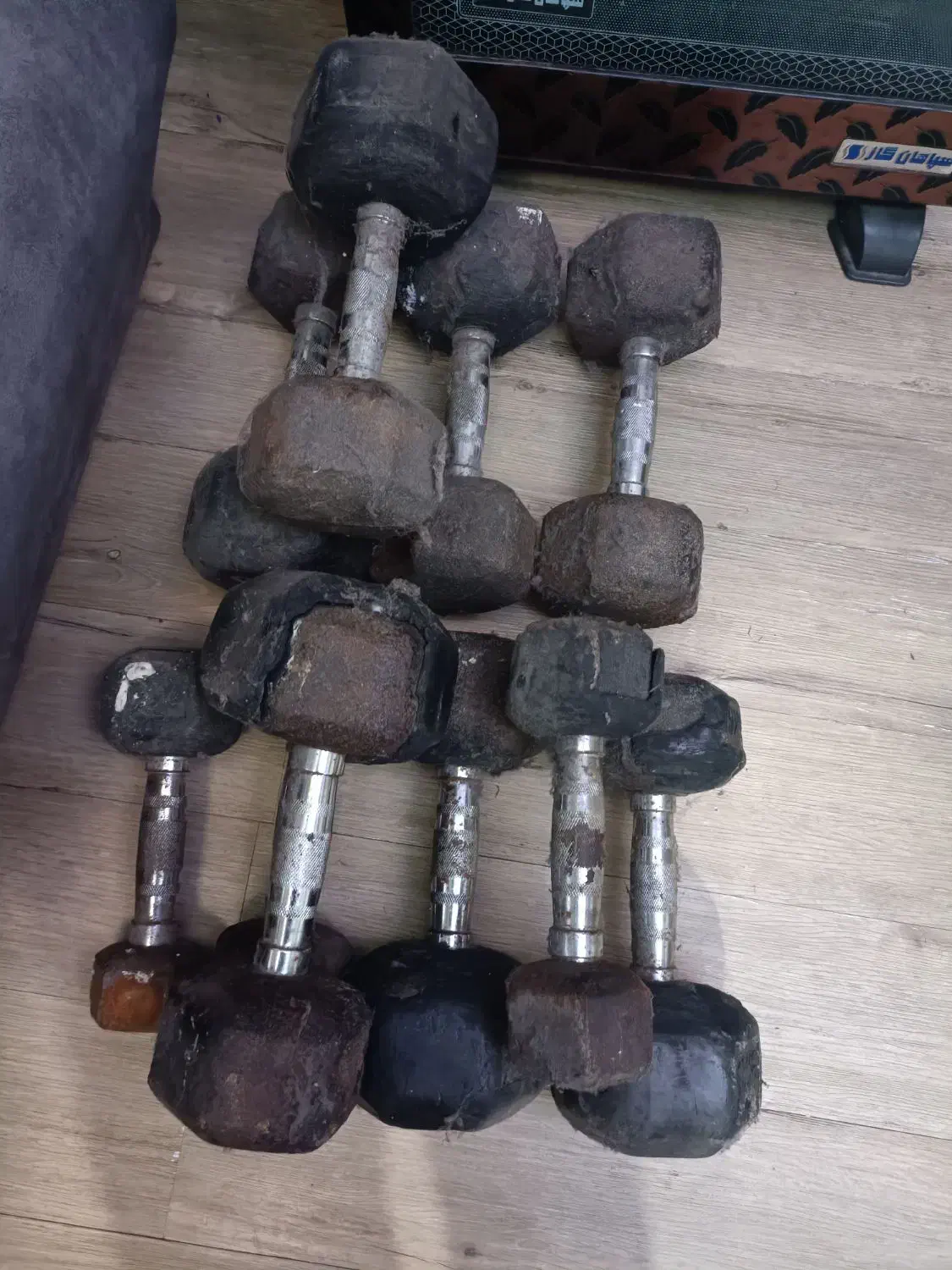 دمبل بدونه روکش|تجهیزات ورزشی|رشت, خرسندی|دیوار